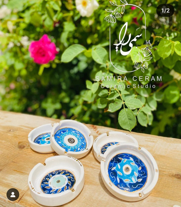 زیرسیگاری طرح گل